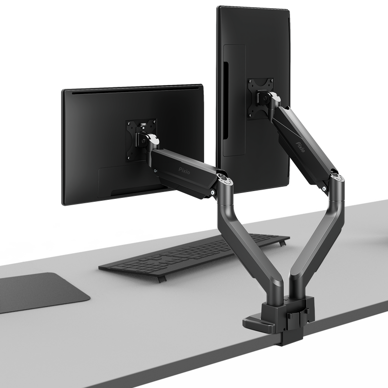 PS2SD デュアルモニターアーム / ブラック | Pixio