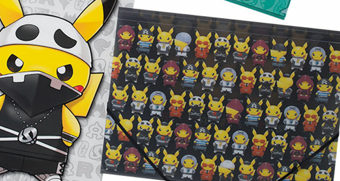 団員ごっこピカチュウのグッズ、スカル団が追加。これまでの各団のロゴ