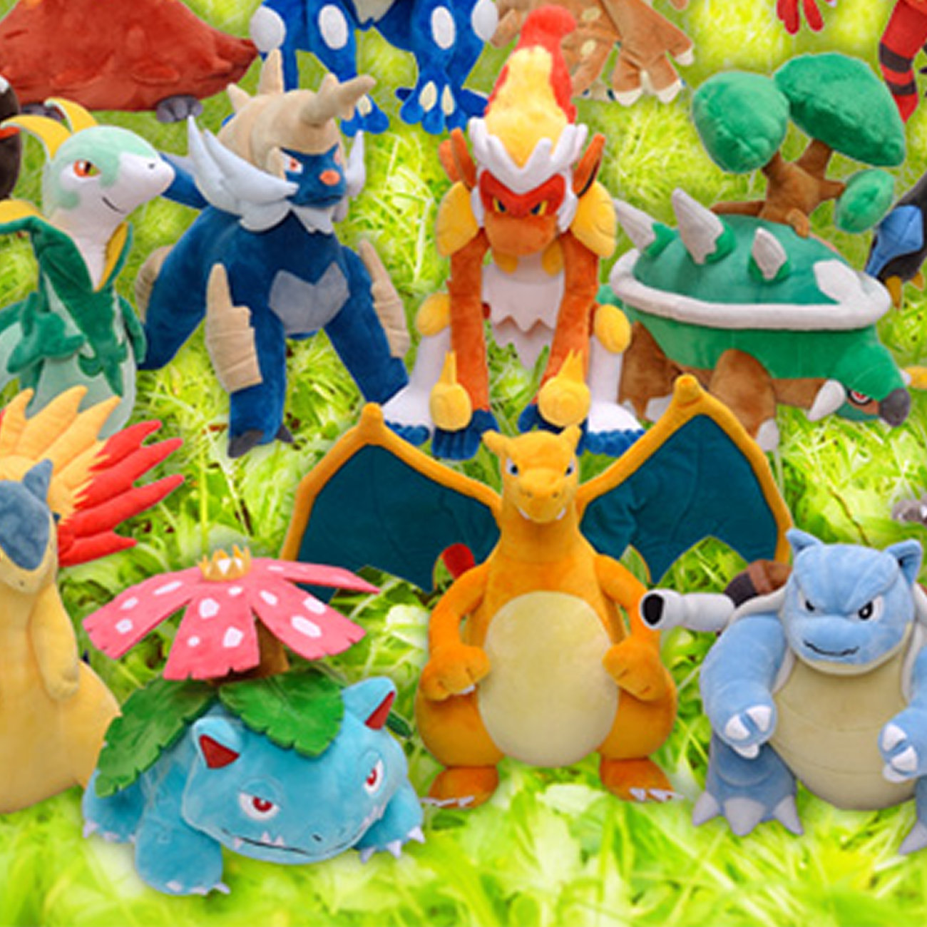 ポケモン、御三家の最終進化系が全種類ぬいぐるみとして登場