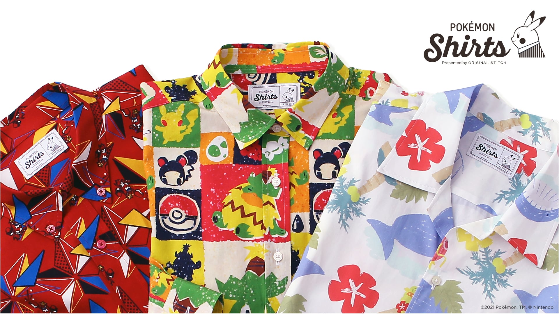 Original Stitch x Pokémon Company New Hoenn Shirts Release