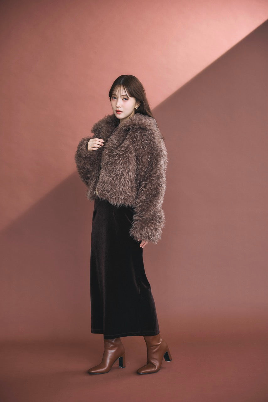 グロッシーベロアドレープドレス – poláura OFFICIAL ONLINE STORE