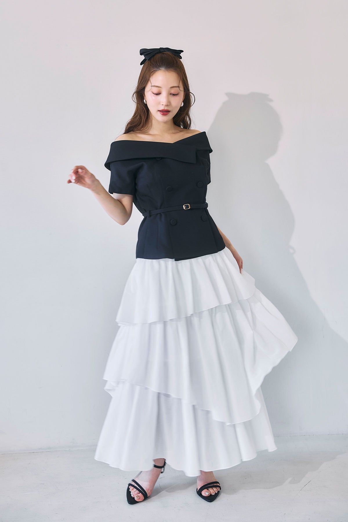 オフショルカラーダブルボタンジャケット – poláura OFFICIAL ONLINE STORE