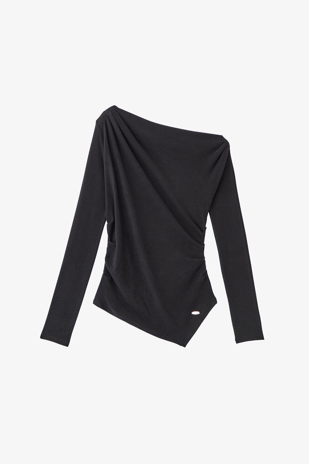 アシンメトリードレープロングスリーブトップス – poláura OFFICIAL