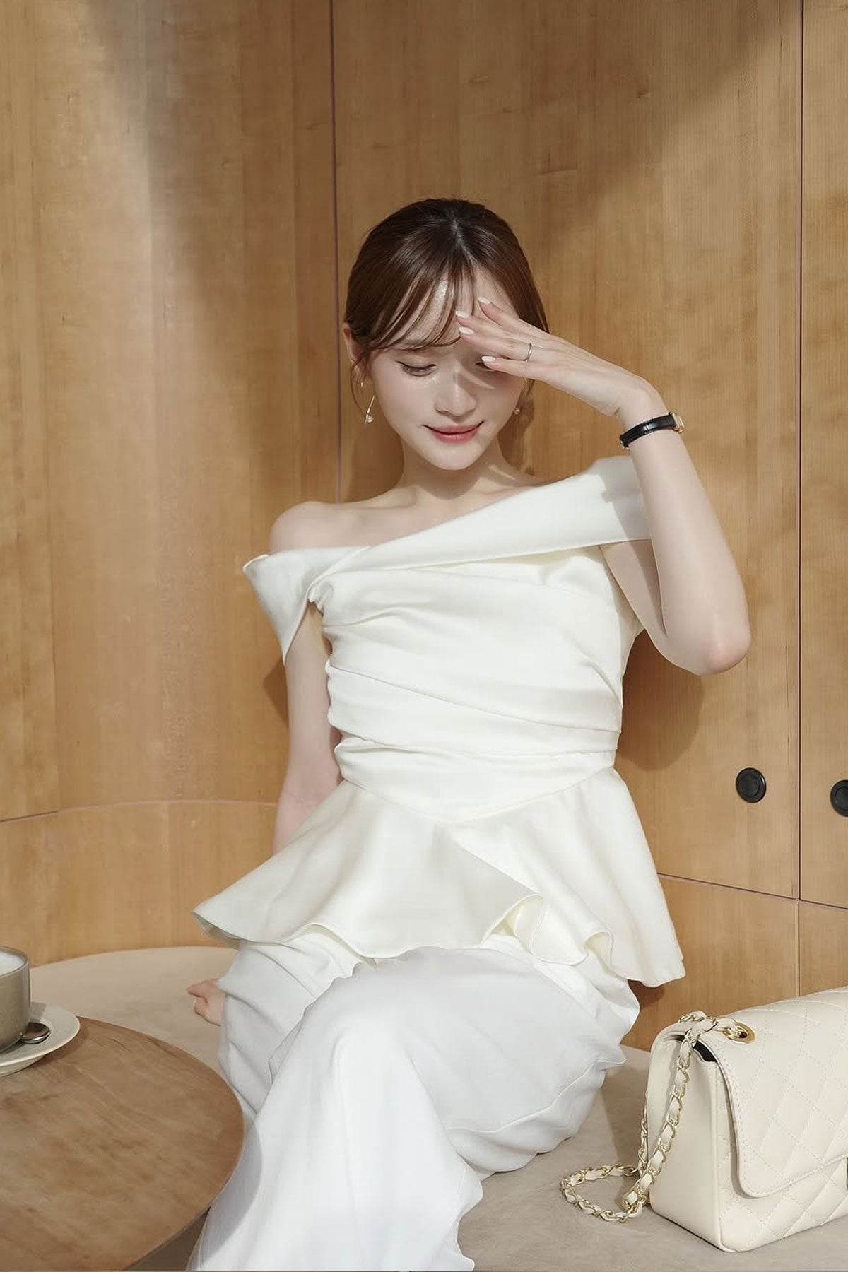 ロマンティックサテンぺプラムトップス – poláura OFFICIAL ONLINE STORE