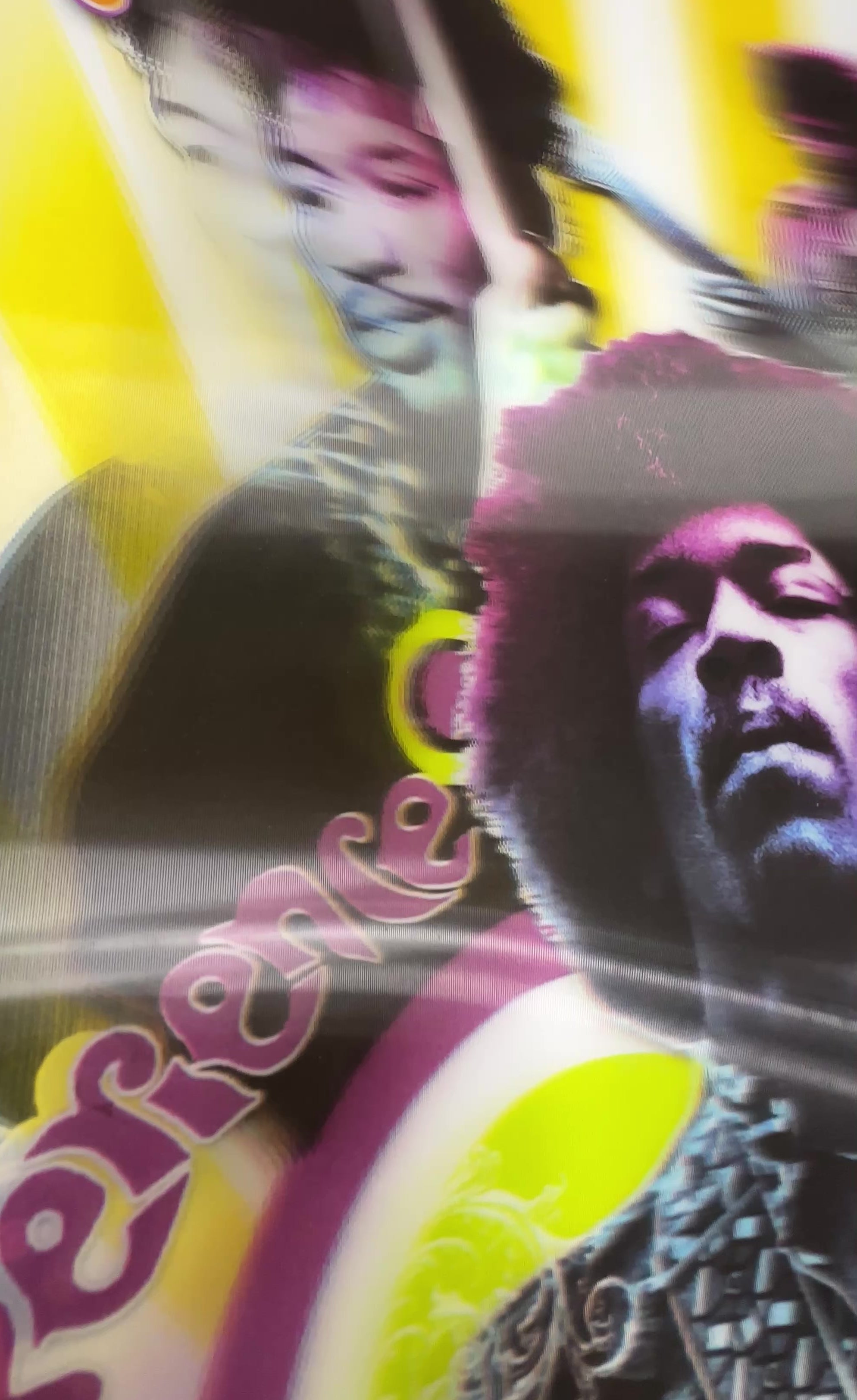 限定3枚】”Jimi Hendrix” 3D Lenticular Poster - GB EYE 2008