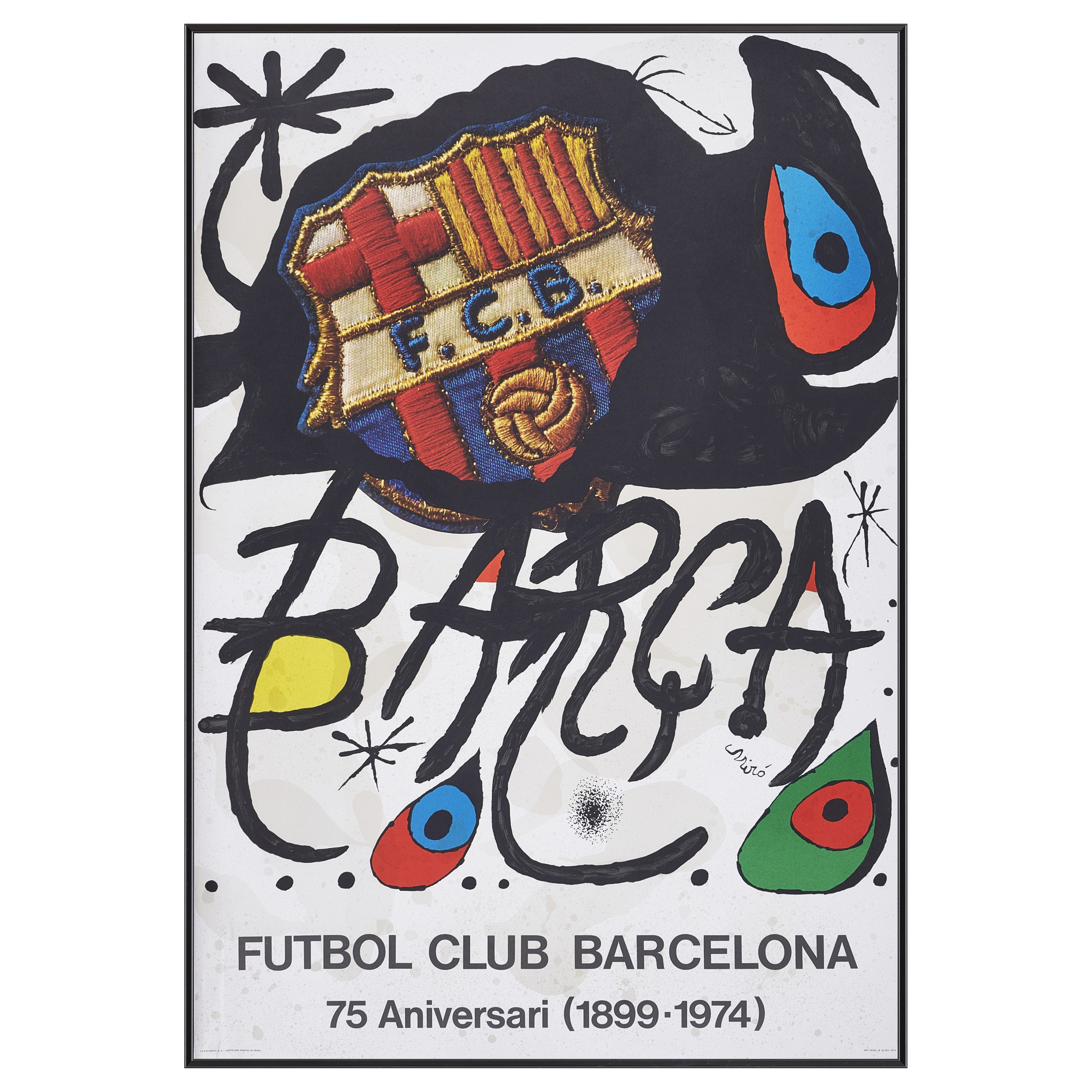 限定3枚】FUTBOL CLUB BARCELONA 75th Aniversari 1974 / ジョアン