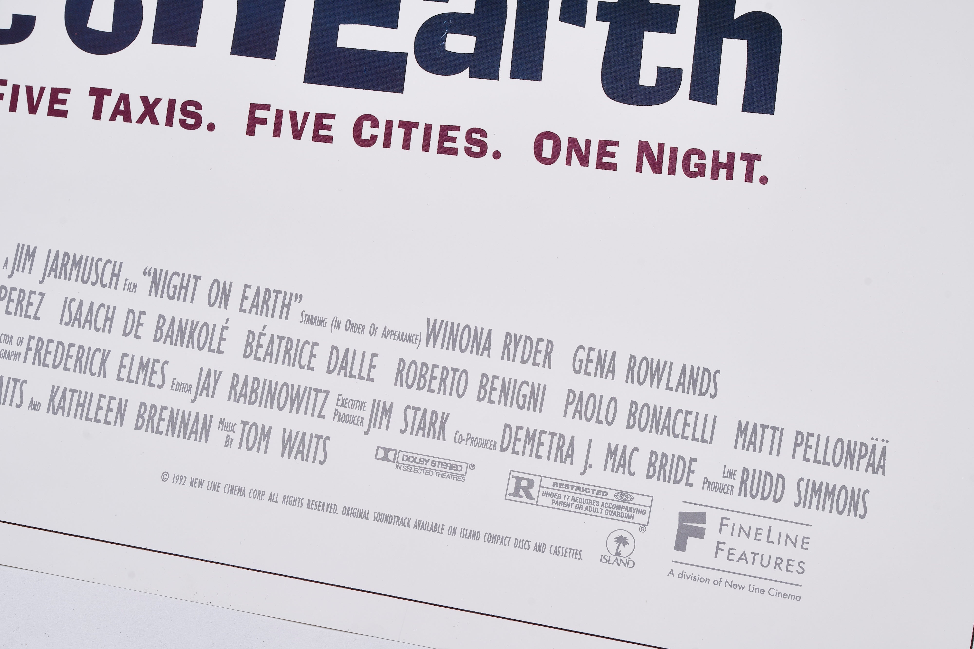 限定2枚】Night on Earth（ナイト・オン・ザ・ザ・プラネット） 1992