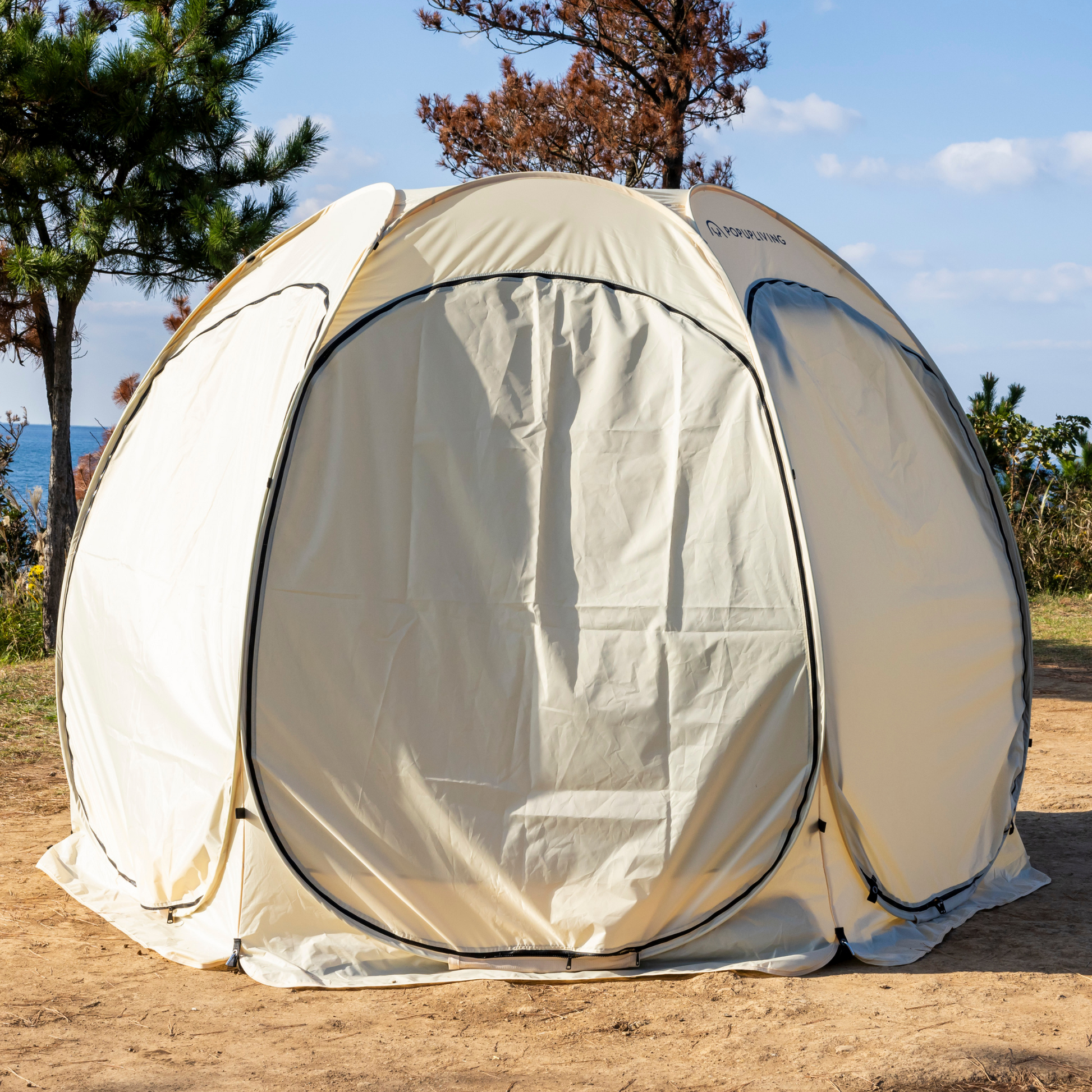 フルセット[ポップアップリビング10'x10'+サイドカバーx4枚+グランド