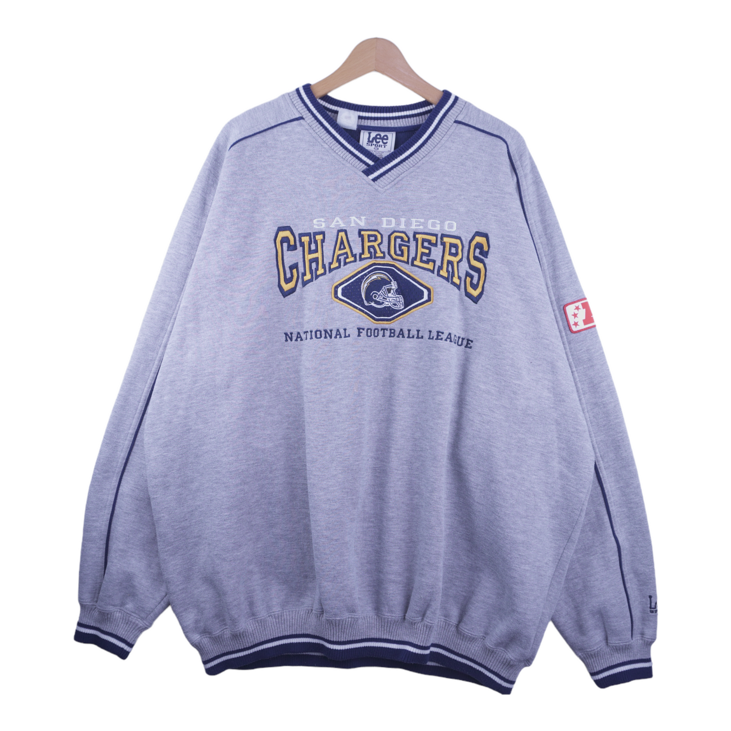 90s Lee Sport San Diego Chargers NFL Sweatshirt Grey XXL – PopeVintage