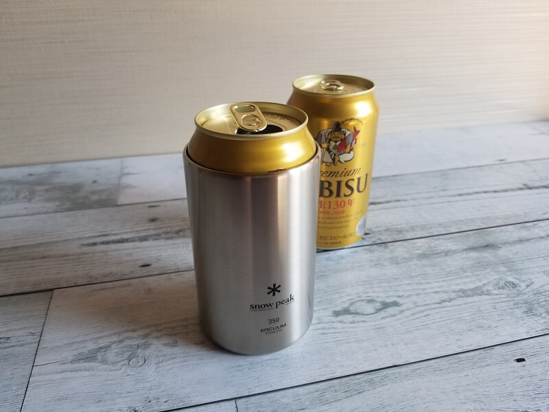 保冷効果は？ペットボトルも入る？スノーピーク「缶クーラー350」本音