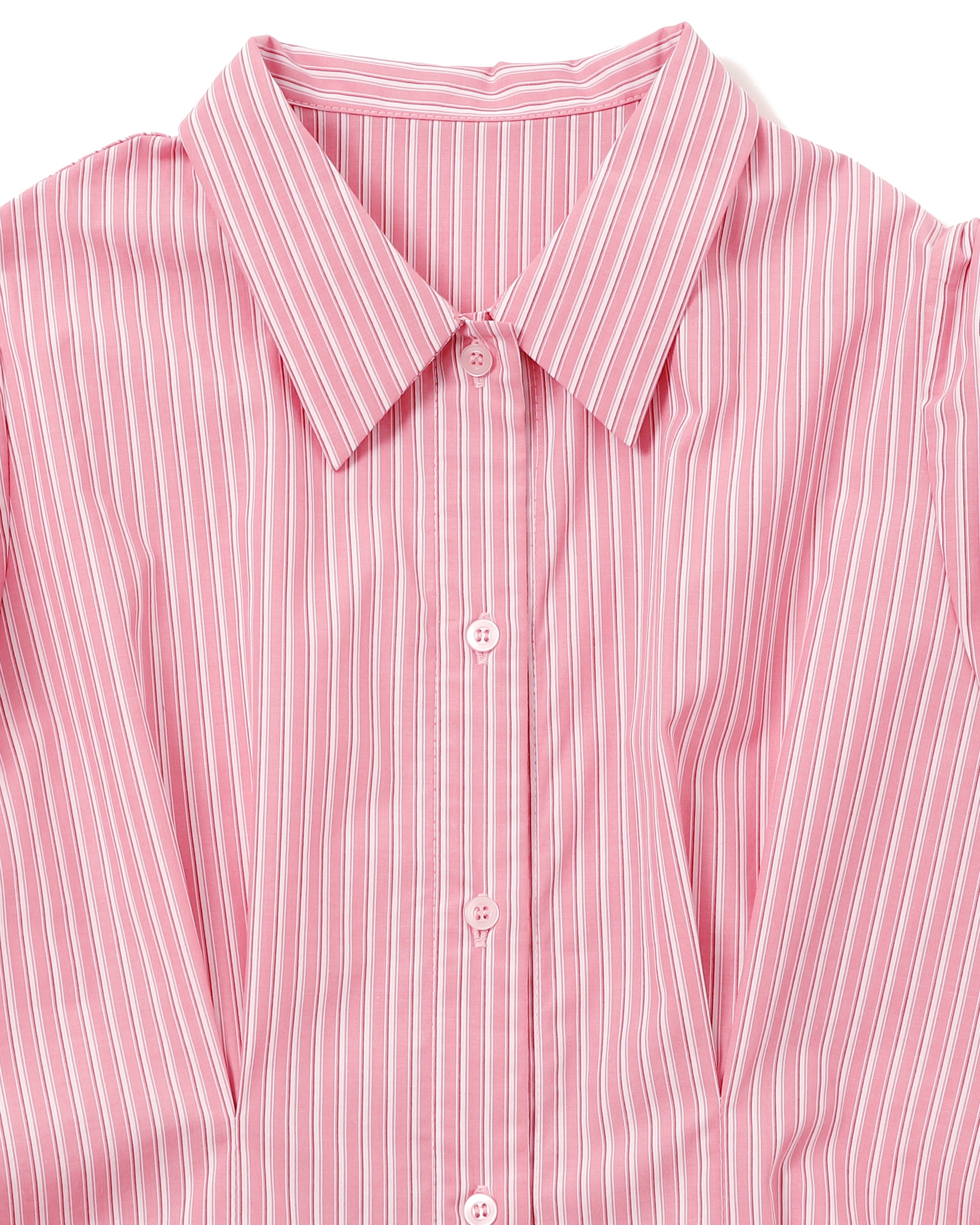 CANDY PUFF STRIPE SHIRT (PINK)