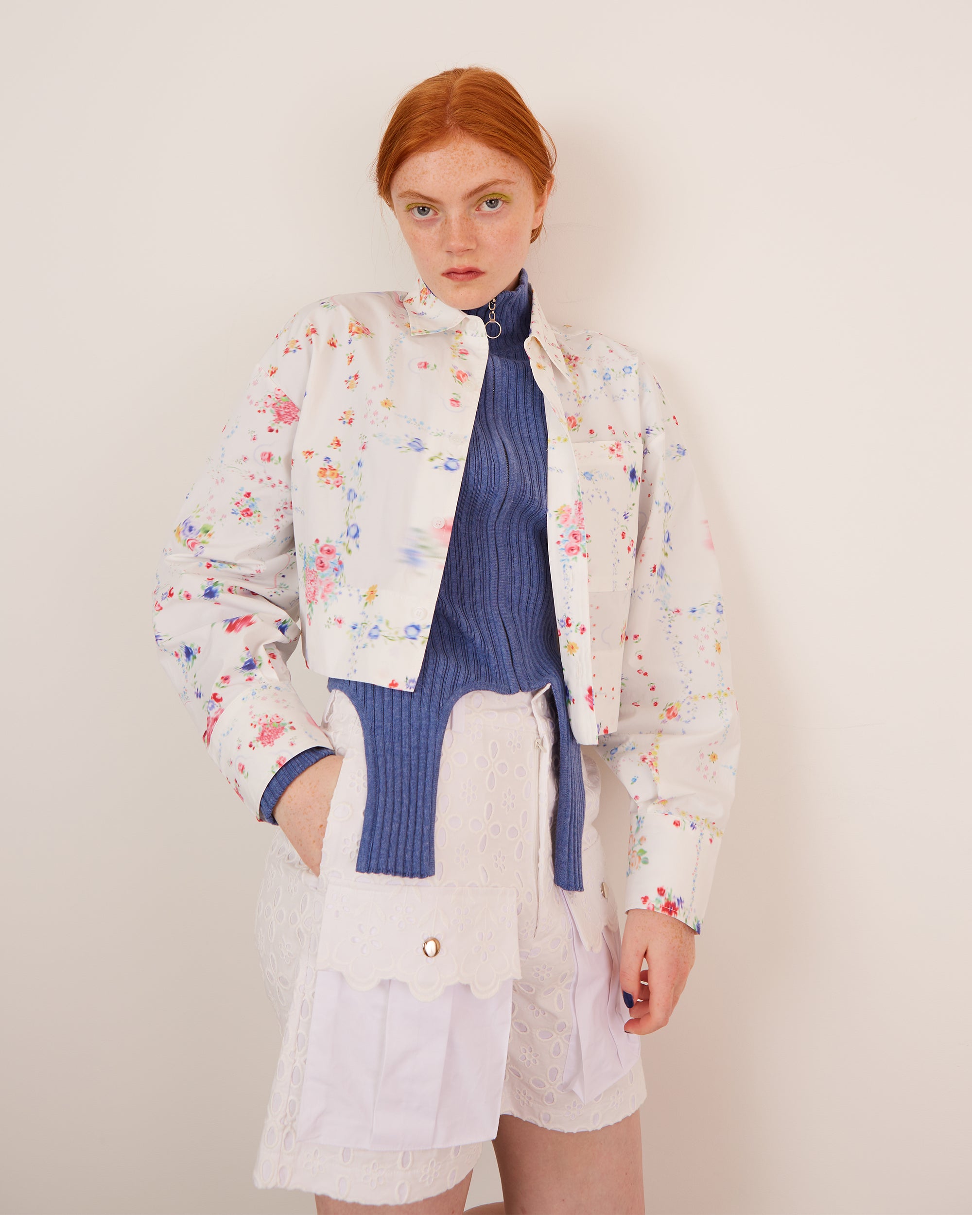 Cropped shirt (multi)