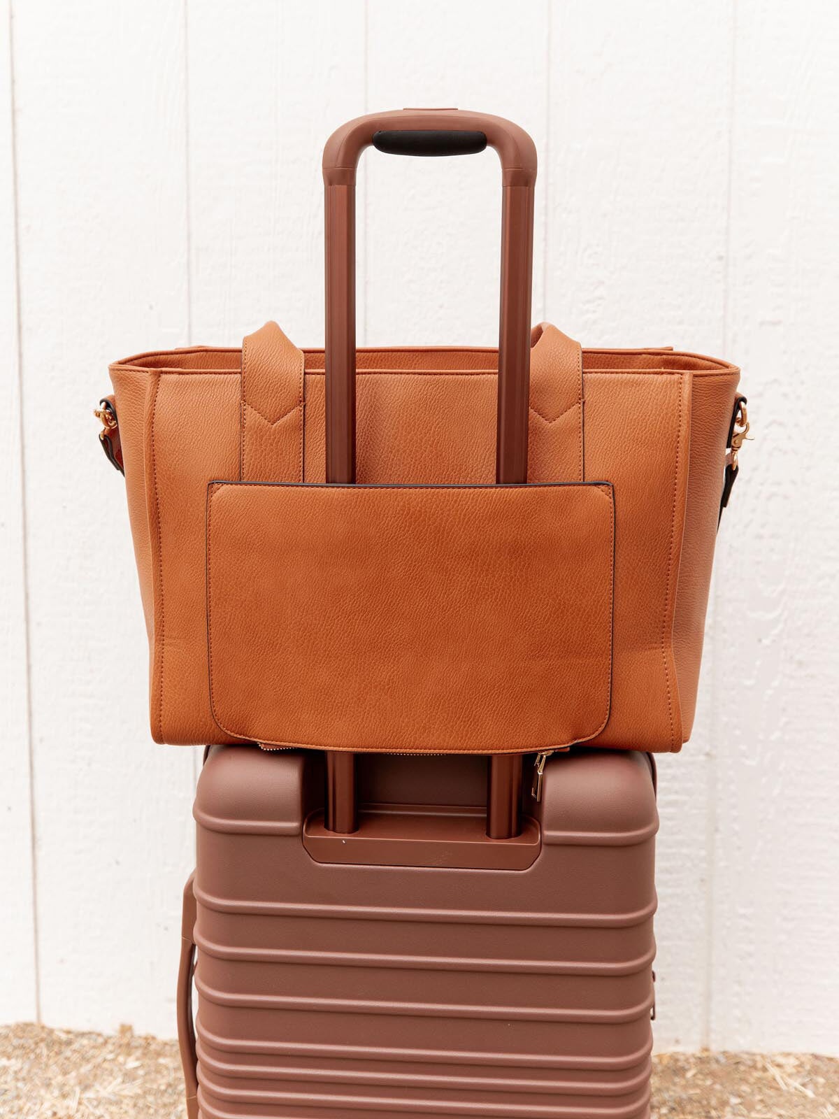 Multitasker Tote Cognac | Poppy and Peonies – Poppy & Peonies