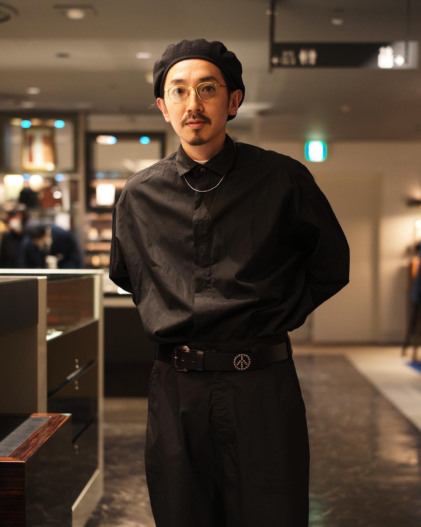 PORTER CLASSIC WOLF'S HEAD PEACE BELT (40mm)