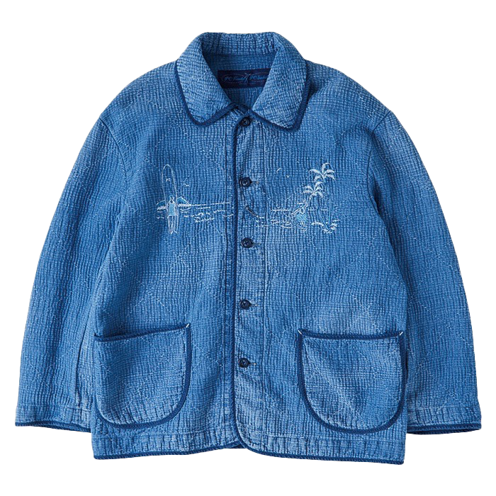 NEW SASHIKO LIGHT OLD HAWAII FRENCH JACKET WATCH CHAIN ITEM