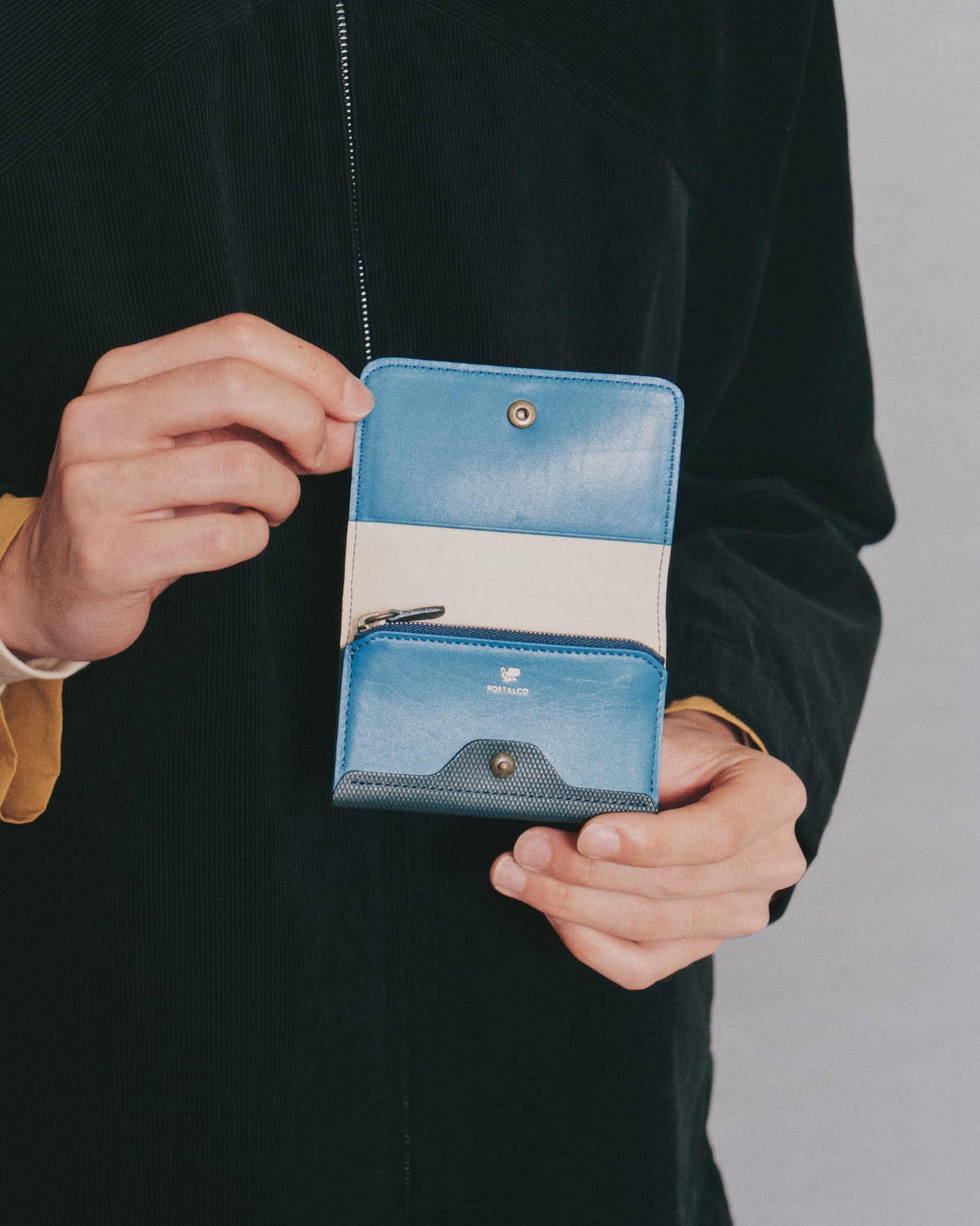 ミニウォレットクロスグレインレザー – POSTALCO