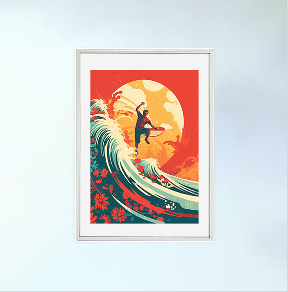 サーフィンのアートポスター:surfing_d454 通販
