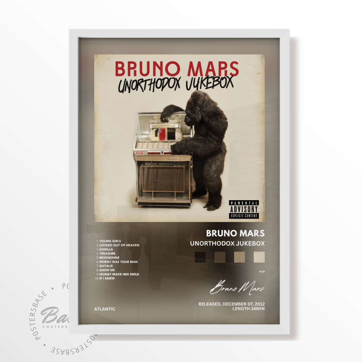 Posters Bruno Mars 'Unorthodox Jukebox'｜Only €11.95 – Posters Base