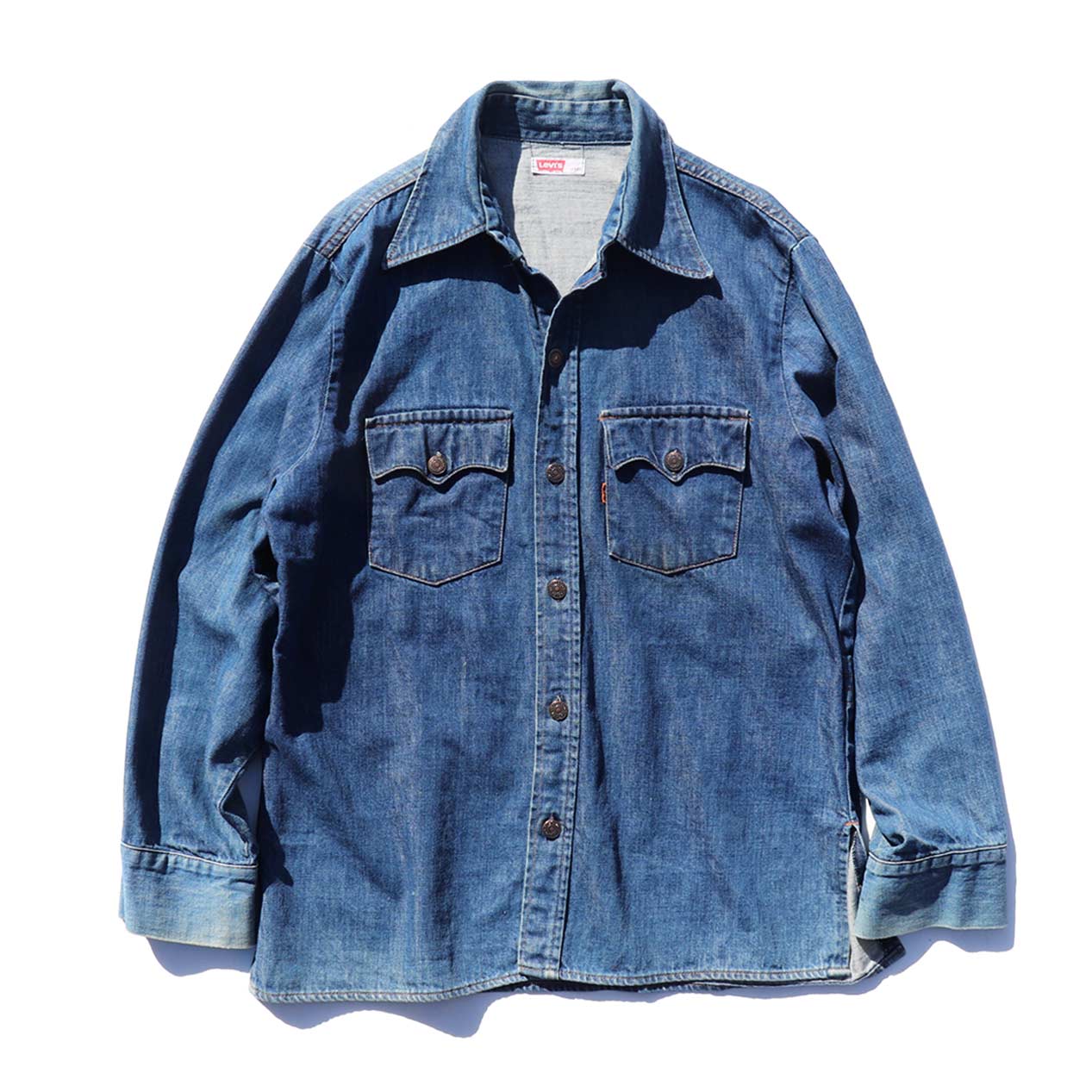 POST JUNK / 70's LEVI'S BIG-E オレンジタブ デニムシャツジャケット [L]