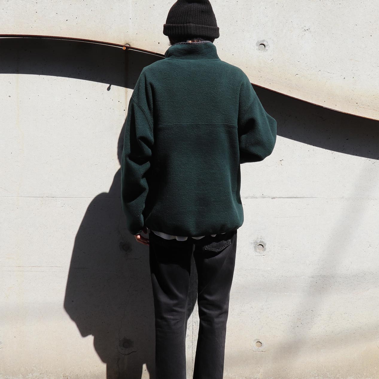 POST JUNK / 90's PATAGONIA SYNCHILLA ハンターグリーン スナップT [L]