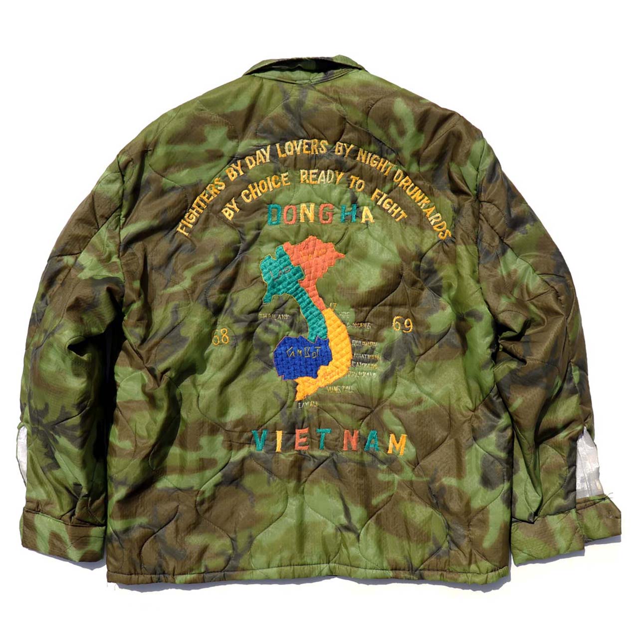 POST JUNK / 60's ベトナム 迷彩 スーベニアジャケット ポンチョ