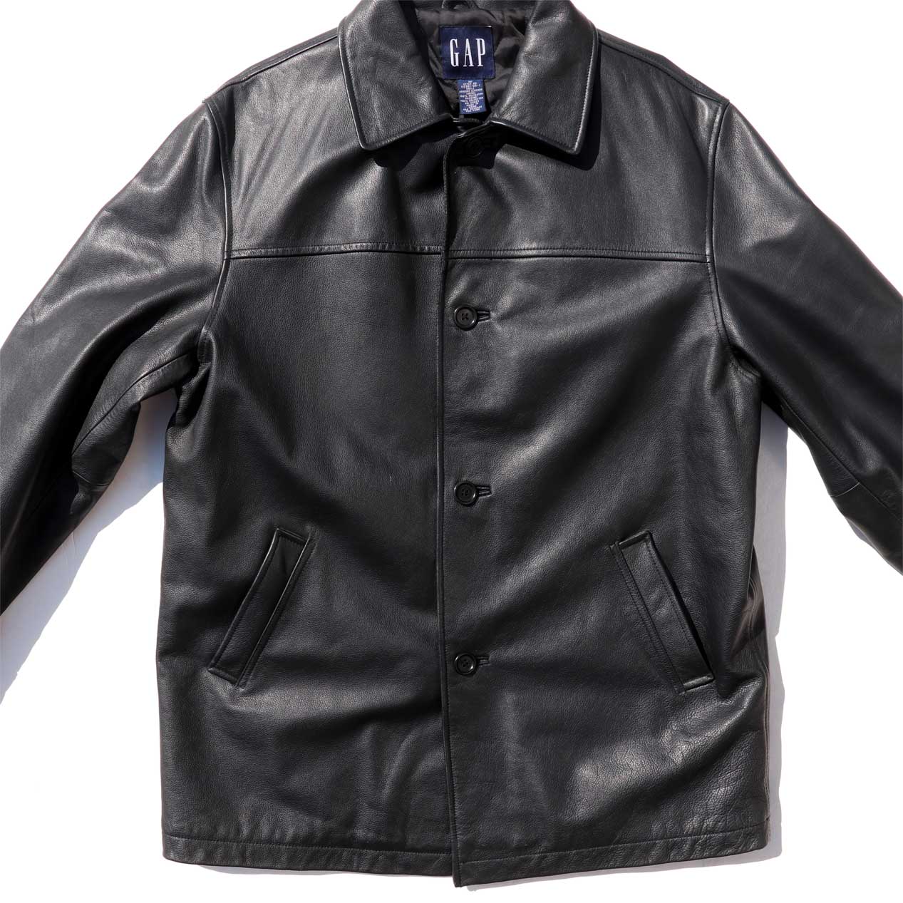 POST JUNK / 00's GAP Leather Car Coat [M]