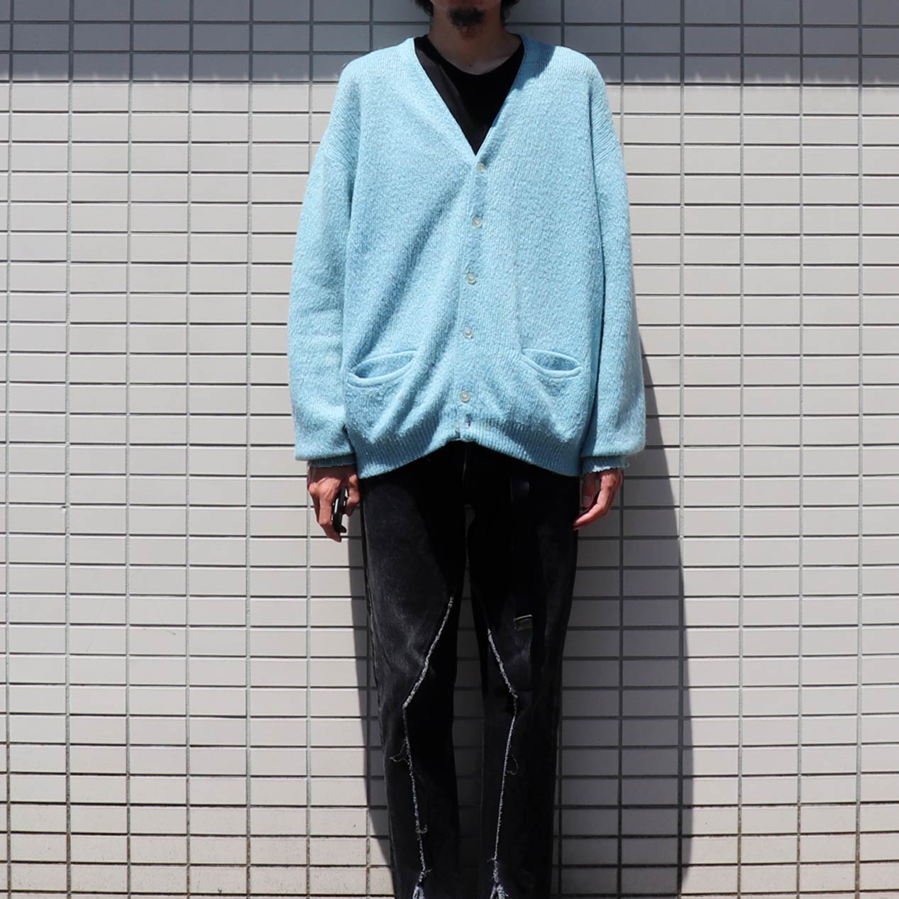 POST JUNK / 60's ROB SCOT Mohair Cardigan [XL]