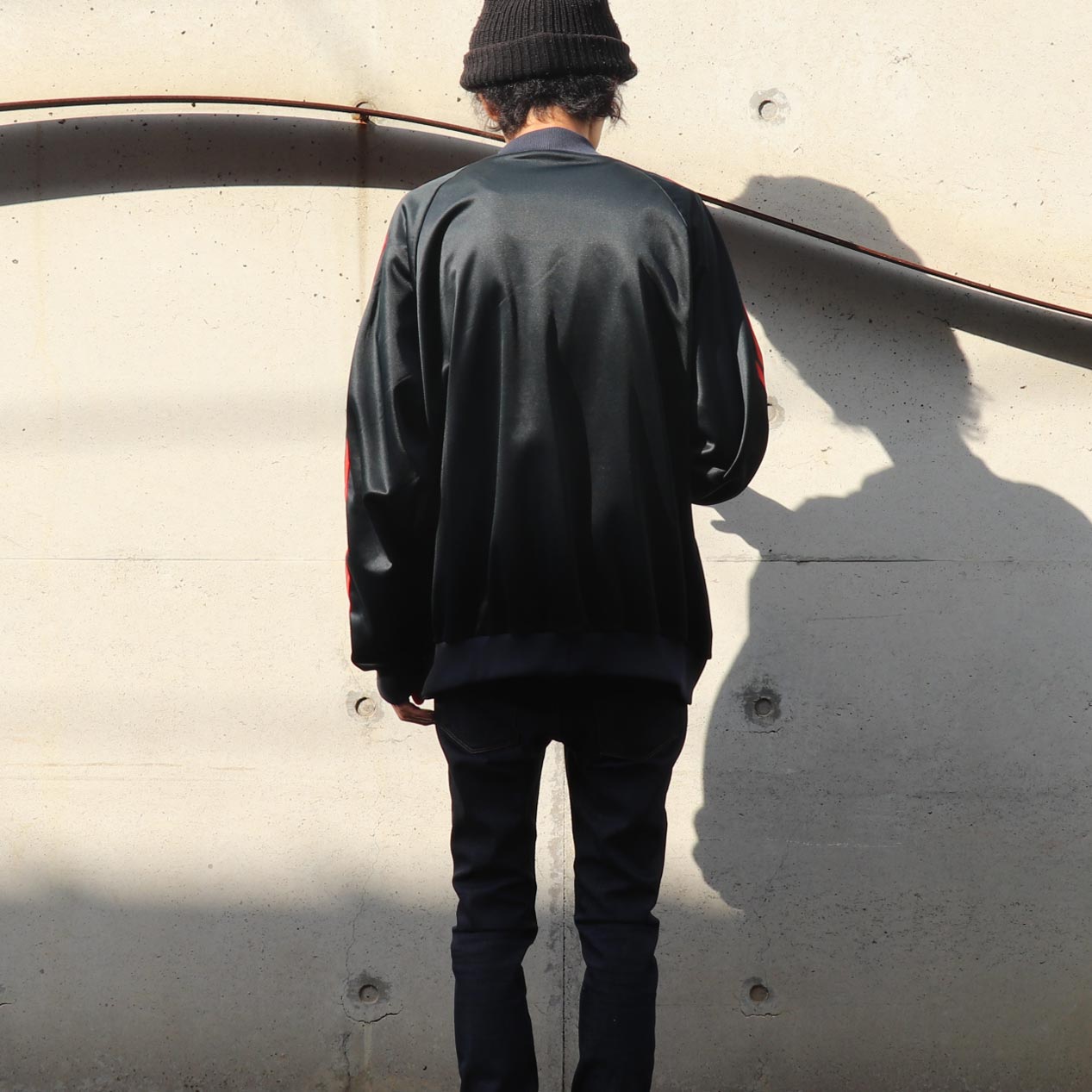 POST JUNK / 80's ADIDAS ATP ブラック×レッド トラックジャケット [XL]