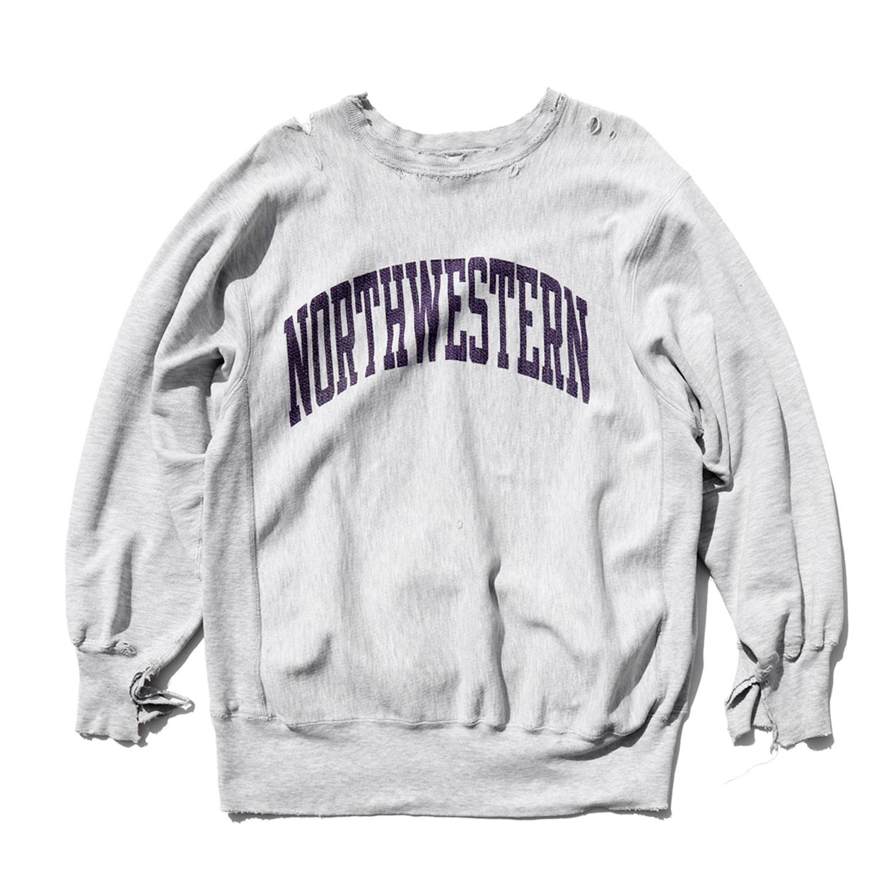 POST JUNK / 90's CHAMPION USA製 染み込みプリント ダメージ リバース