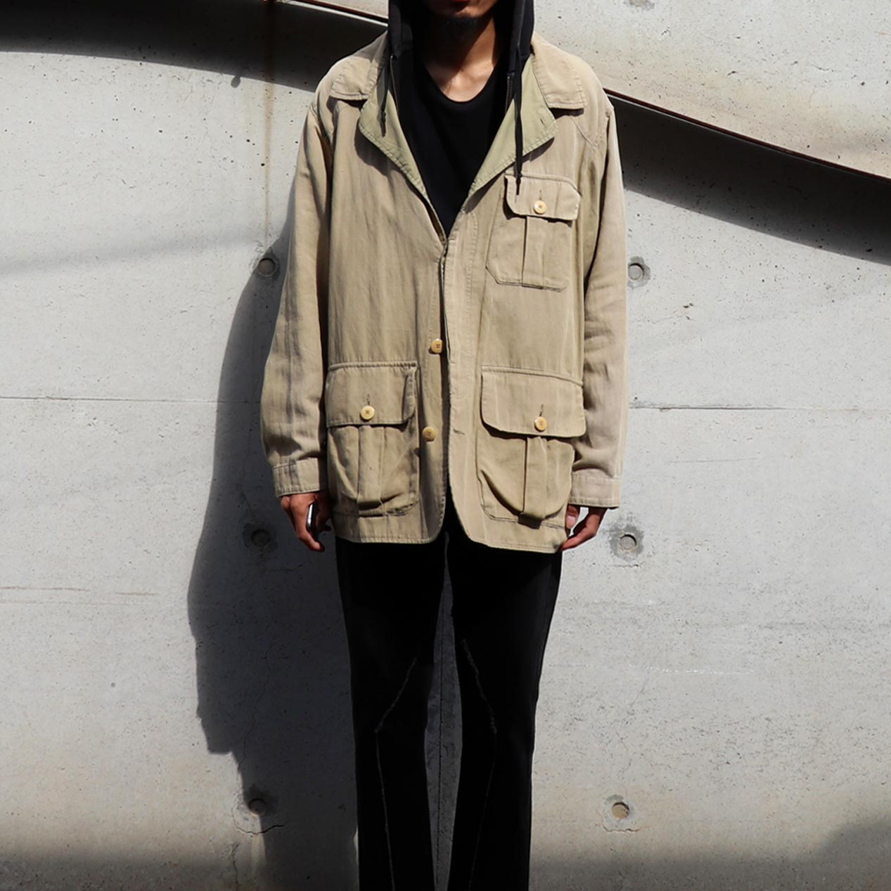 POST JUNK / 90's BANANA REPUBLIC リネン/コットン サファリ