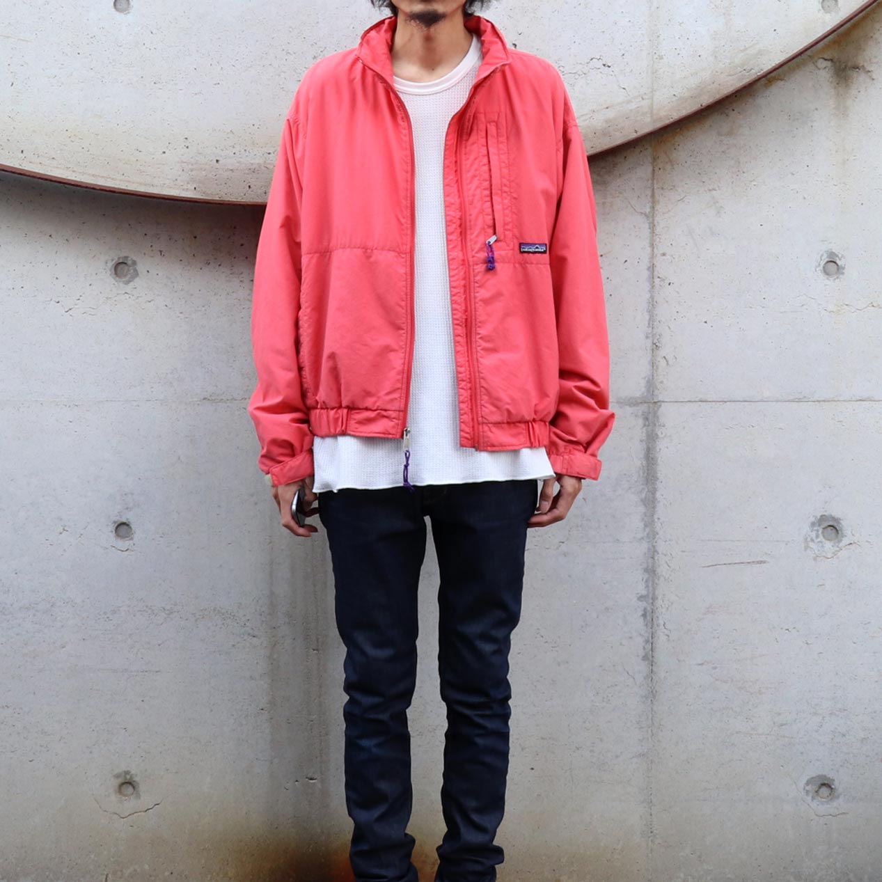 POST JUNK / 90's PATAGONIA サーモンピンク ナイロンジャケット [M]