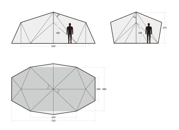 サバティカルテント購入！スカイパイロットTC機能性紹介【使用レビュー