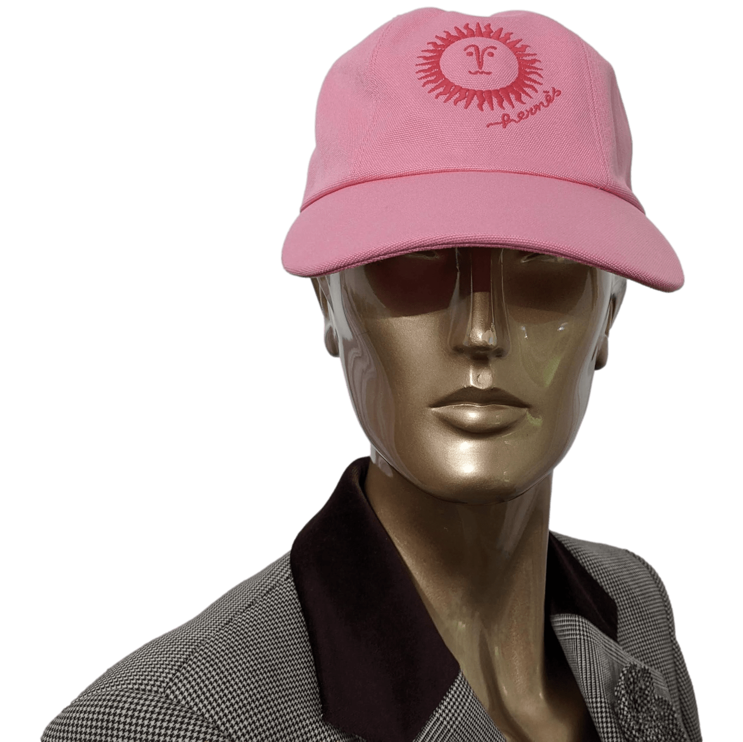 HERMES Pink/Orange Cap Hat Sz57, New! | poupishop