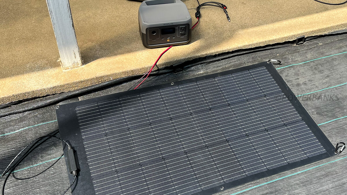EcoFlow 100W据置型ソーラーパネル(柔性)実機レビュー | POWERBANKS