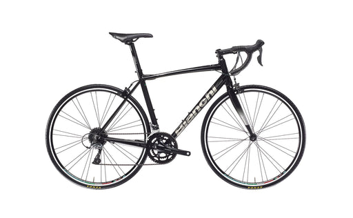 Bianchi Via Nirone 7 Shimano Claris 8 Speed - Black 2023 — Playtri