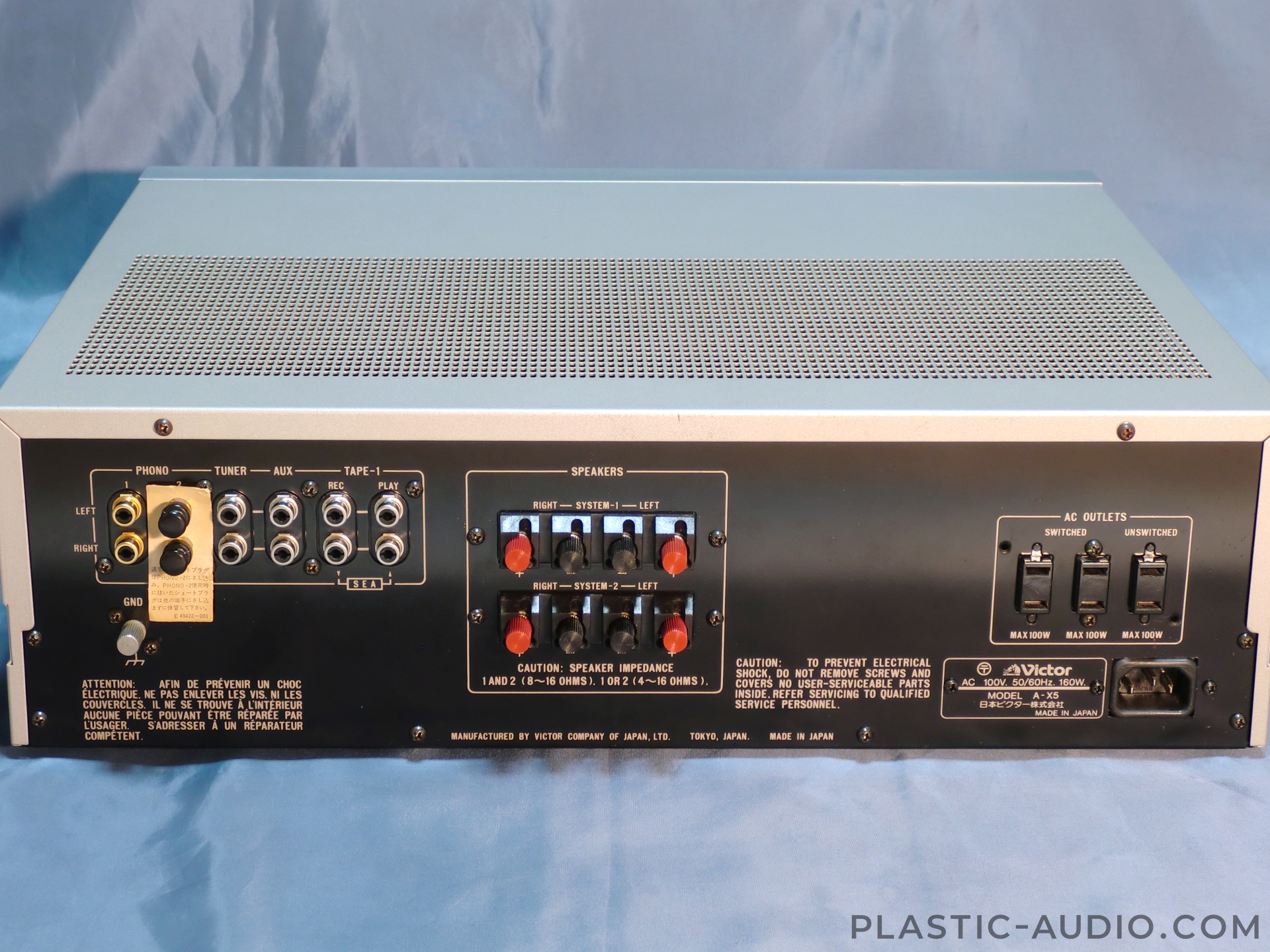 Victor A-X5のメンテナンス・レビュー | Plastic Audio