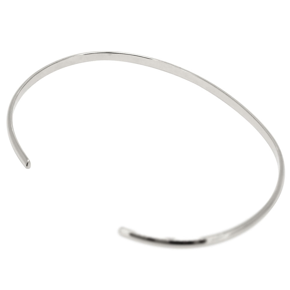 バングル メンズ 細い シルバー 10金 18金 プラチナ シンプル