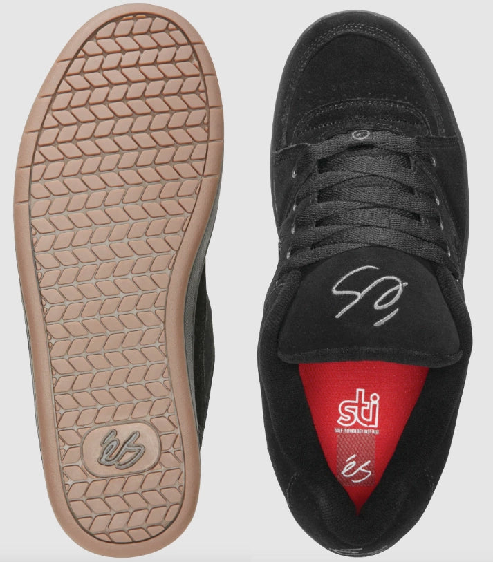 éS - Accel OG Shoes | Black – Plusskateshop.com
