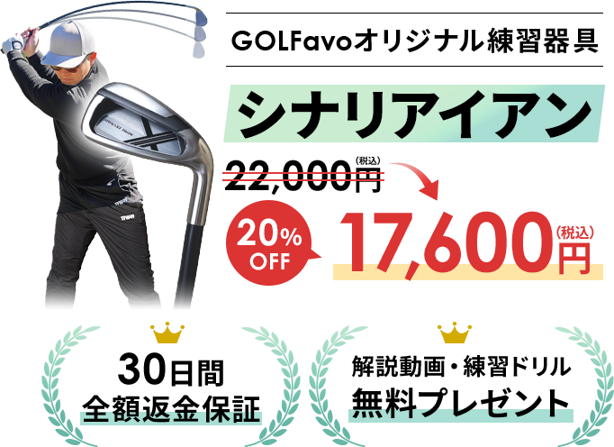 シナリアイアン｜体と腕を同調させて”しなる”スイングをマスターしよう！