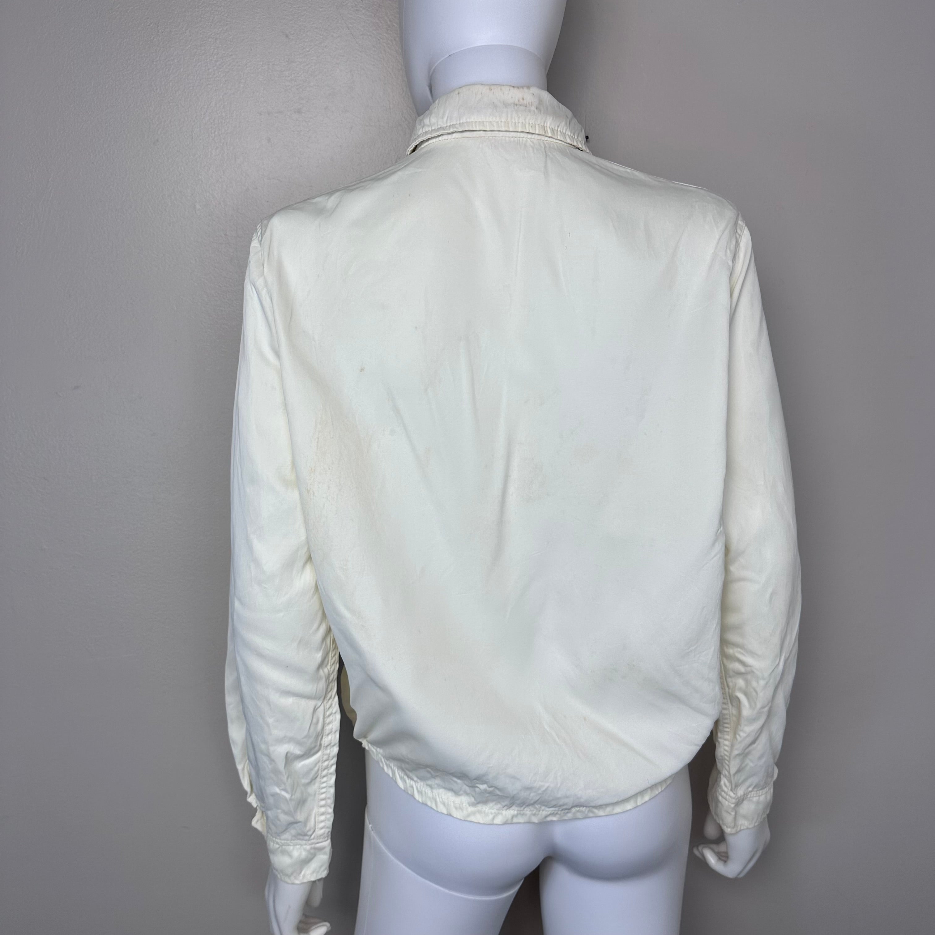 1950s White FFA Sweetheart Jacket, Champion Size M, Bartlett