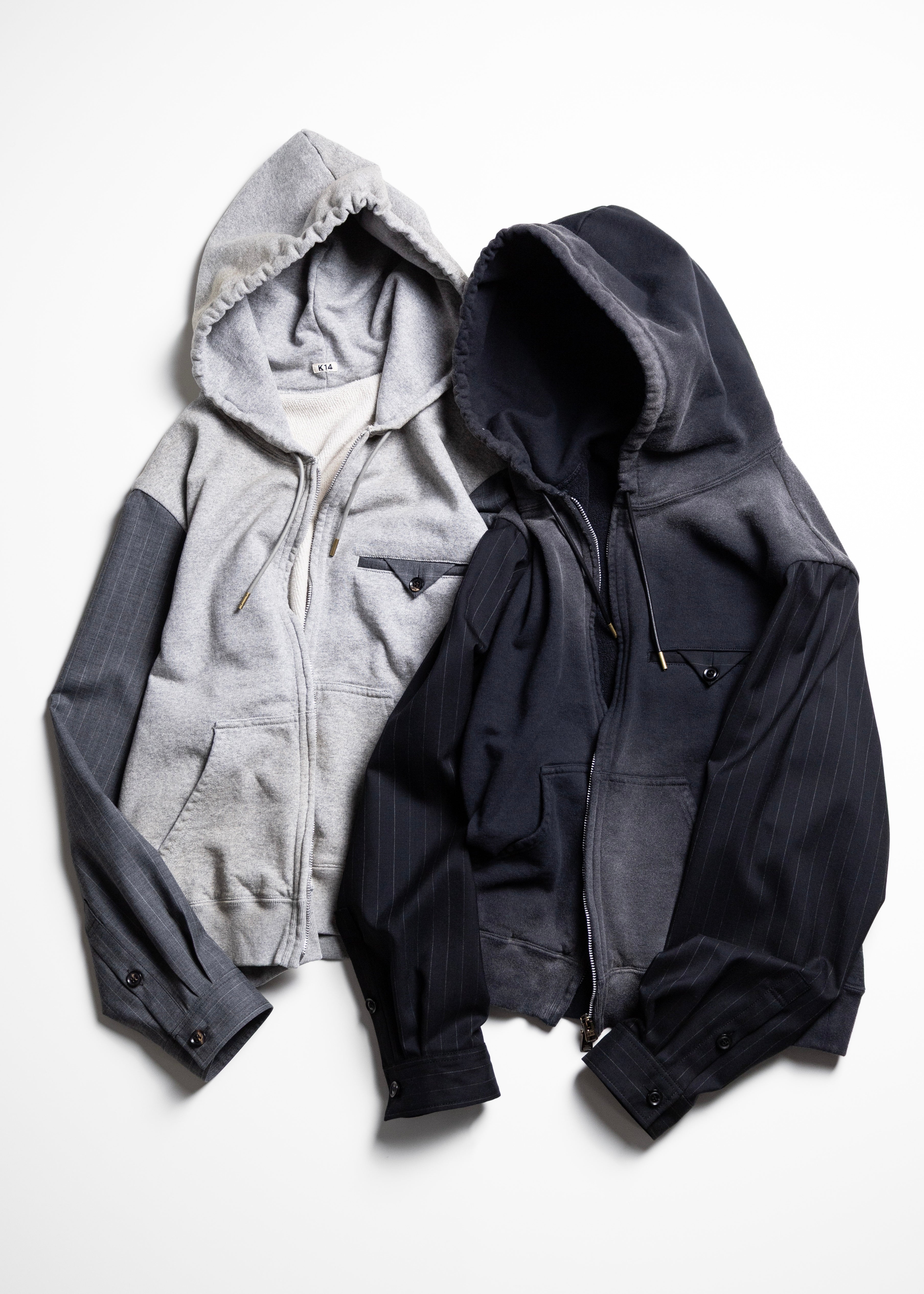 KHOKI （コッキ）Combination Zip Hoodie – process