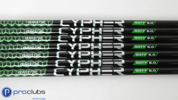 7) NEW PROJECT X CYPHER SIXTY 60 6.0 STIFF FLEX GRAPHITE IRON SHAFTS