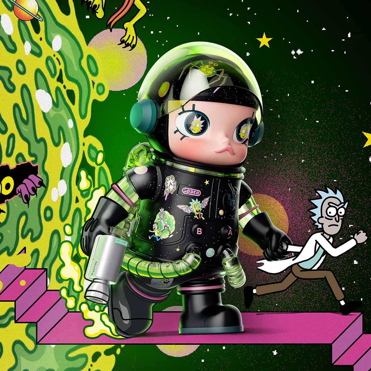 MEGA SPACE MOLLY 400% Rick and Morty - POP MART (Japan)