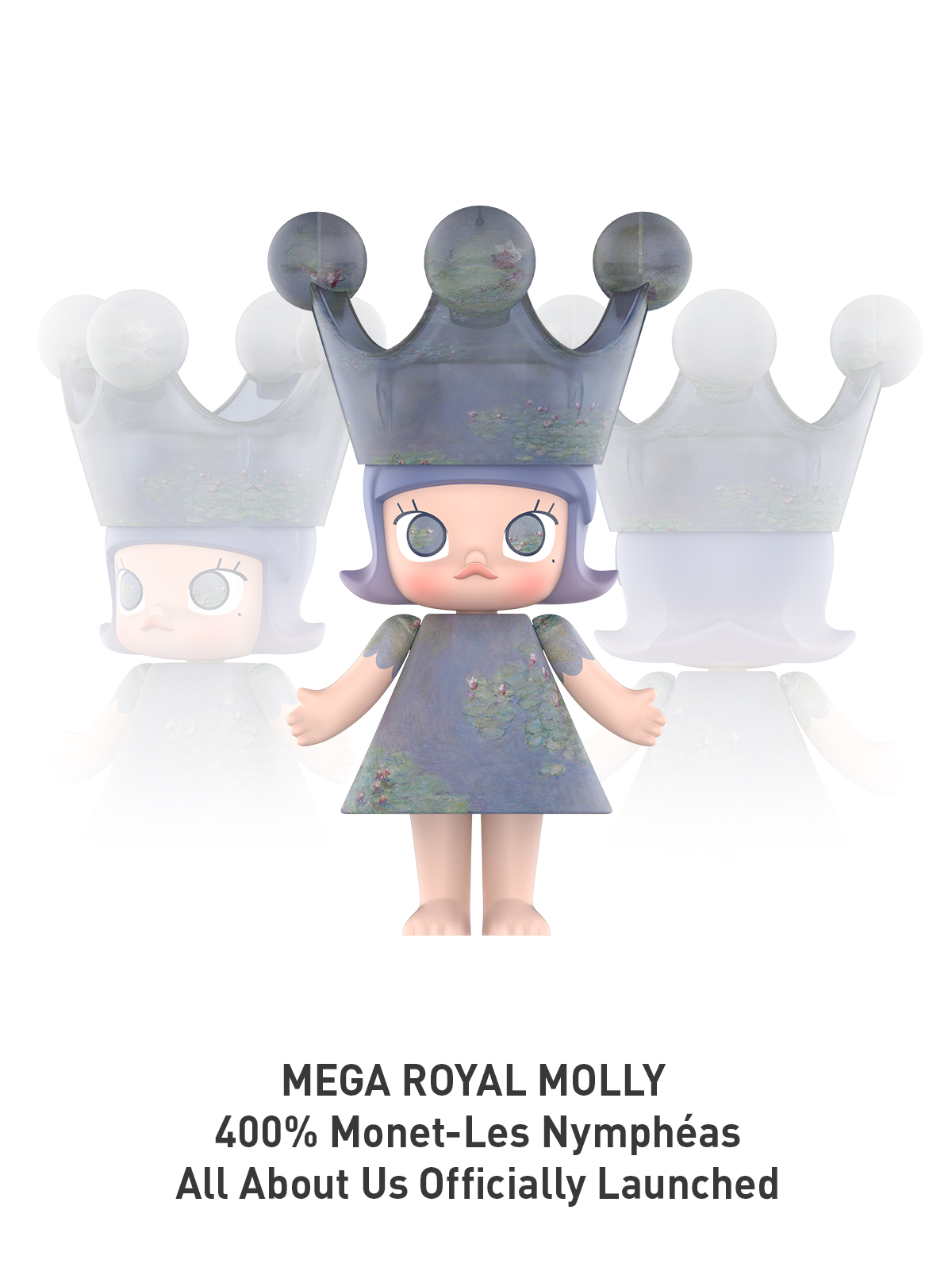 MEGA ROYAL MOLLY 400% Monet-Les Nymphéas - POP MART (Netherlands)