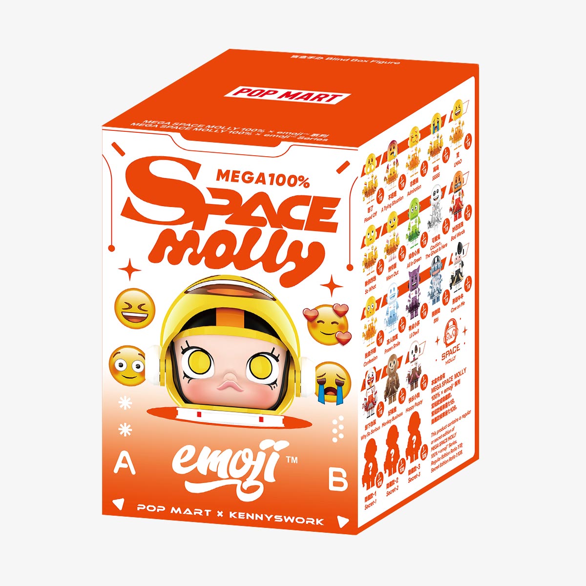 MEGA SPACE MOLLY 100% × emoji™ Series - POP MART (Japan)