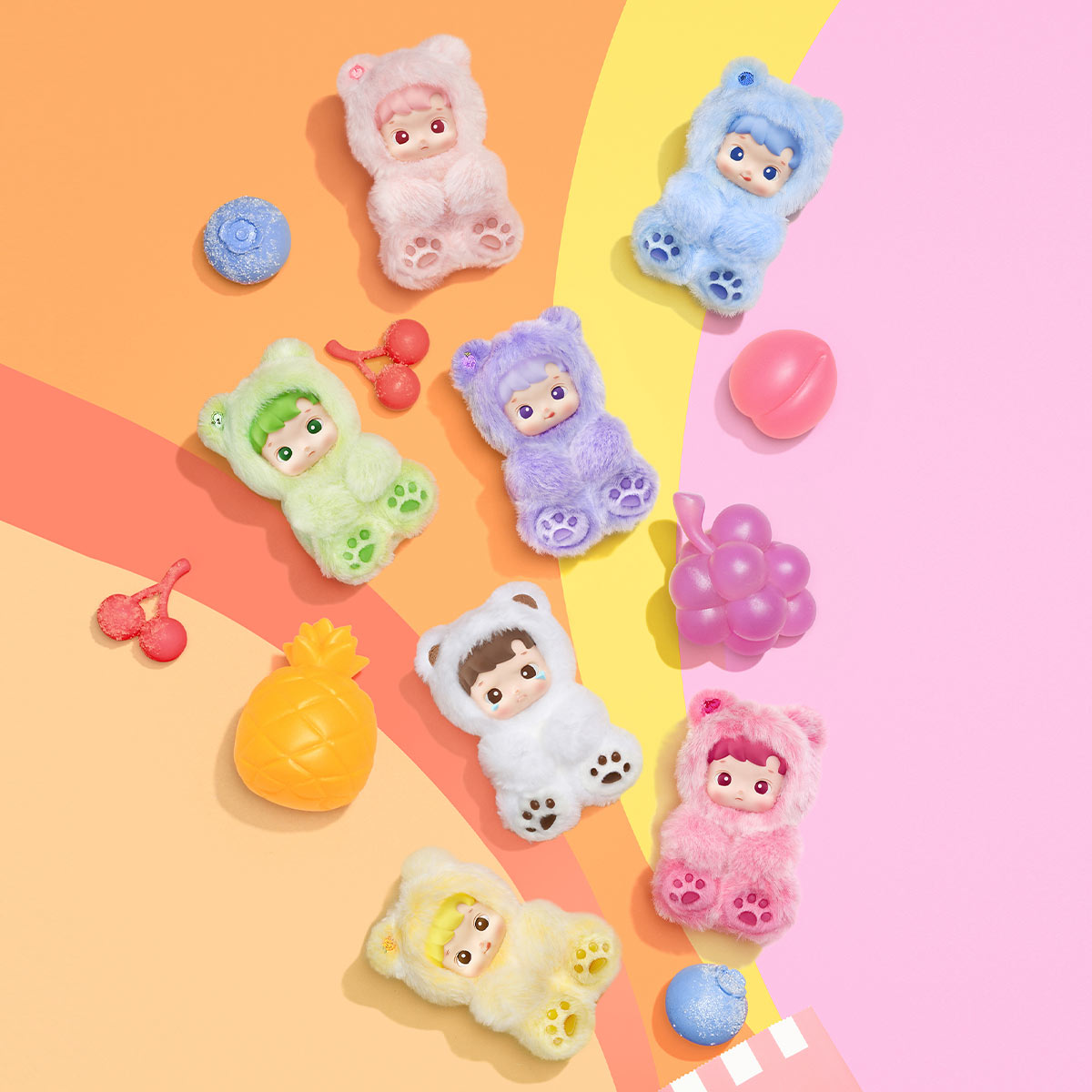 HACIPUPU Gummy Bear Series-Vinyl Plush Pendant Blind Box - POP