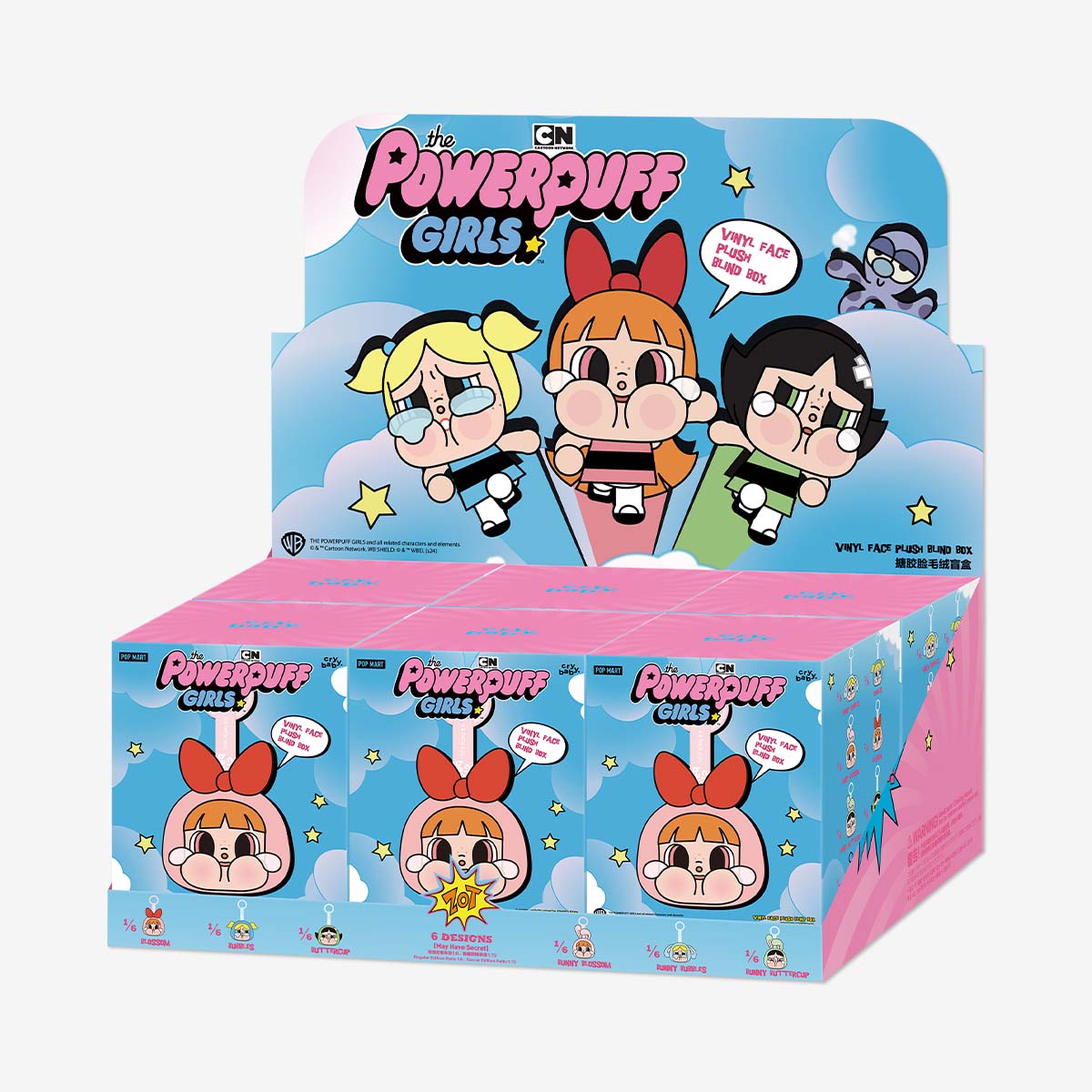 CRYBABY × Powerpuff Girls Series-Vinyl Face Plush Blind Box - POP