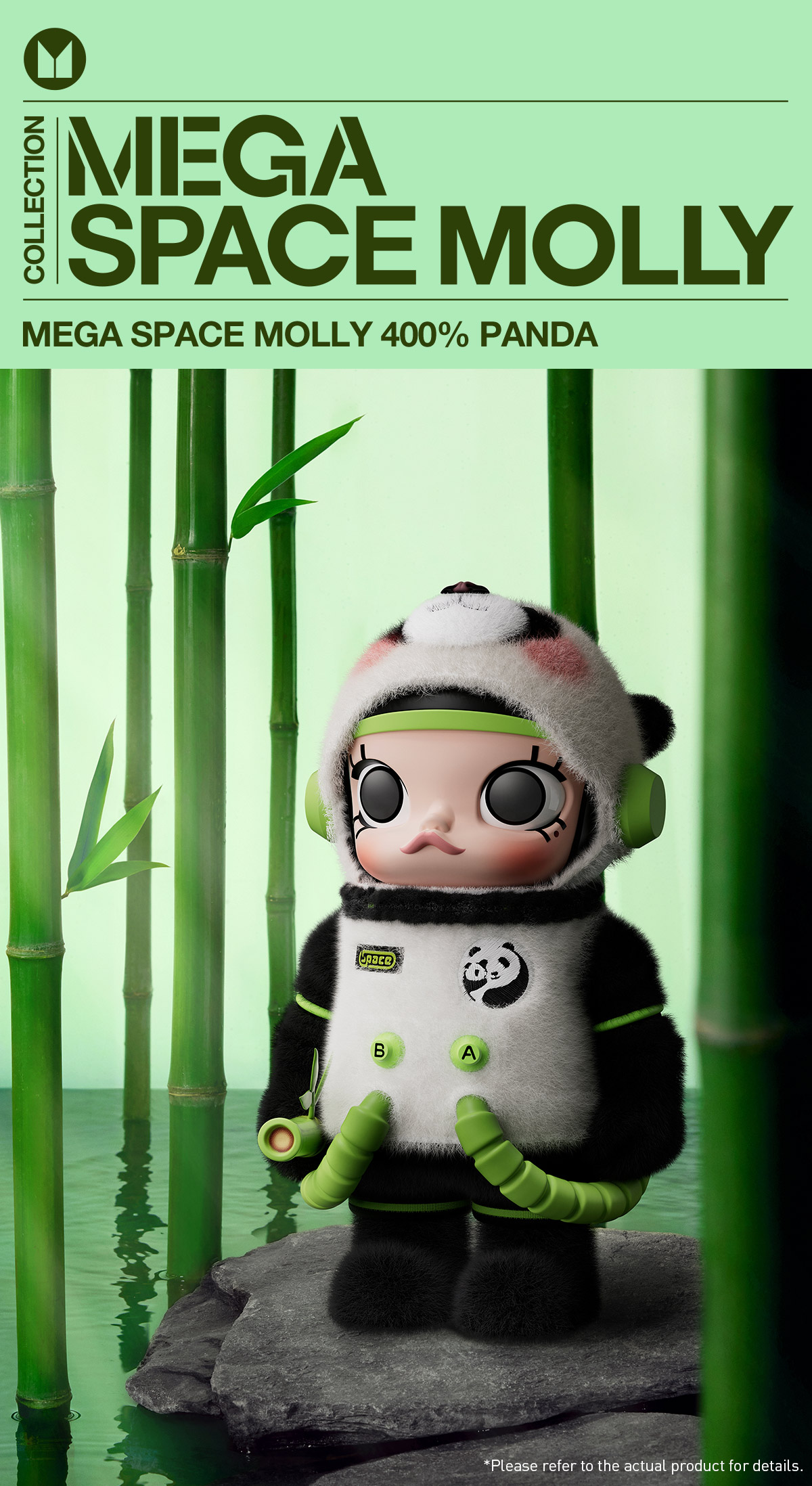 MEGA SPACE MOLLY 400% PANDA - POP MART (Canada)
