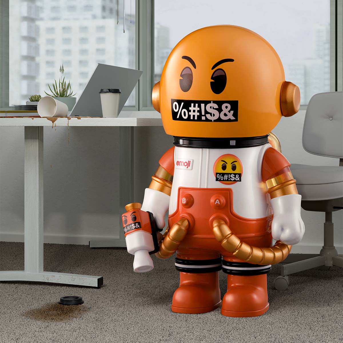 MEGA SPACE MOLLY 100% × emoji？ Series - POP MART (United States)