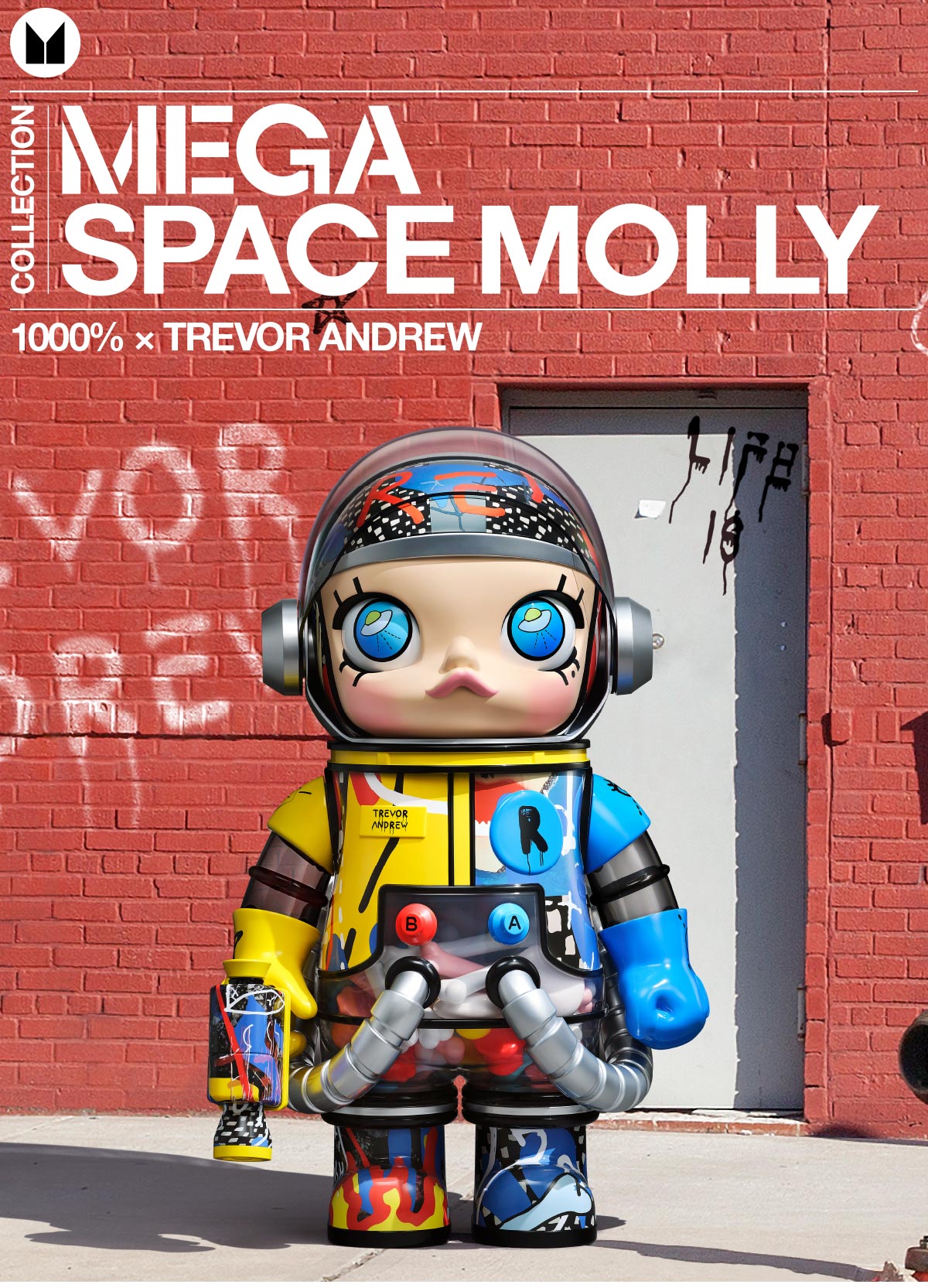 MEGA SPACE MOLLY 1000% Trevor Andrew - Mega 1000% - POP MART